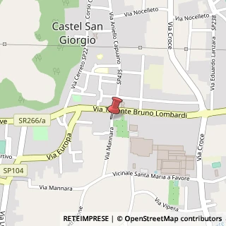 Mappa Trav. Via Mannara, 11, 84083 Castel San Giorgio, Salerno (Campania)