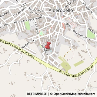 Mappa Via Isonzo, 36, 70011 Alberobello, Bari (Puglia)