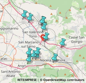 Mappa Via Provinciale Nocera-Sarno Località Fosso Imperatore, 84014 Nocera Inferiore SA, Italia (3.69462)