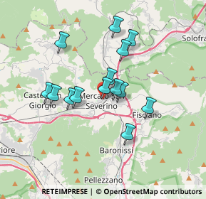 Mappa Via Solofrána, 84085 Mercato San Severino SA, Italia (3.09)