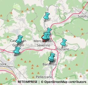 Mappa Via Solofrána, 84085 Mercato San Severino SA, Italia (3.38846)