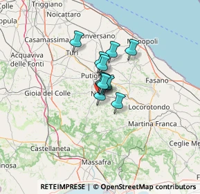 Mappa SP per Martina Franca, 70015 Noci BA, Italia (6.64)