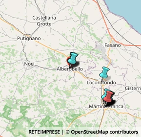 Mappa Via Brigata Regina, 70011 Alberobello BA, Italia (9.0505)