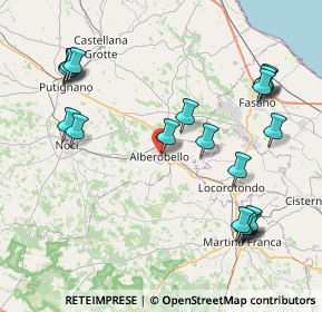 Mappa Via Dottor G. Giovè, 70011 Alberobello BA, Italia (10.2135)