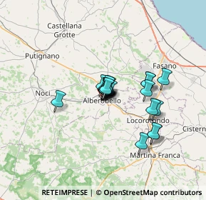 Mappa Via Dottor G. Giovè, 70011 Alberobello BA, Italia (4.487)