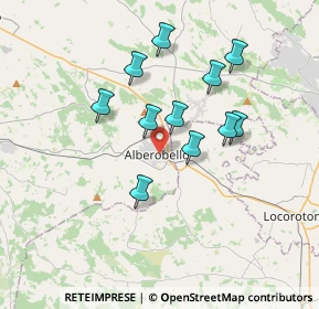 Mappa Via Brigata Regina, 70011 Alberobello BA, Italia (3.30455)