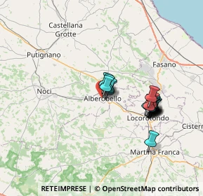 Mappa Vico Tenente Vito Lippolis, 70011 Alberobello BA, Italia (6.5355)