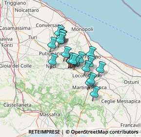 Mappa Via Morea, 70011 Alberobello BA, Italia (8.9975)