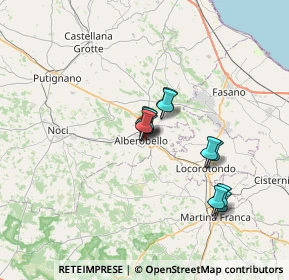 Mappa Via Conte Camillo Bense Conte Cavour, 70011 Alberobello BA, Italia (5.45)
