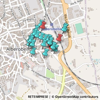 Mappa Via Camillo Benso Conte di Cavour, 70011 Alberobello BA, Italia (0.15778)