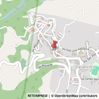 Mappa Via Salvatore Allende, 20, 83040 Calabritto, Avellino (Campania)