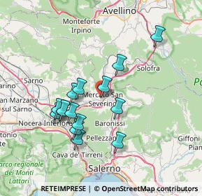 Mappa Via Giovanni Falcone, 84085 Mercato San Severino SA, Italia (7.07467)