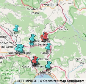 Mappa Via Rimembranza, 84085 Mercato San Severino SA, Italia (8.4245)
