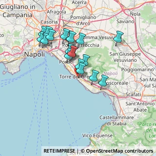 Mappa II Vico Giardino del Carmine, 80059 Torre del Greco NA, Italia (6.92421)