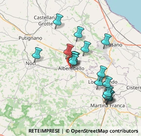 Mappa Via Edmondo de Amicis, 70011 Alberobello BA, Italia (7.44)