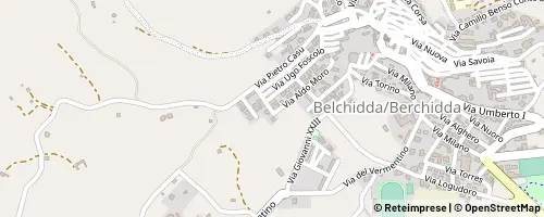 Mappa Berchidda