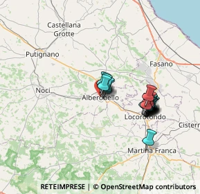 Mappa Via Fausto Arturo Cucci, 70011 Alberobello BA, Italia (6.463)