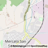 Kaart Mercato San Severino