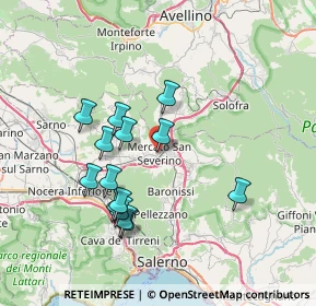 Mappa Via Trento, 84085 Mercato San Severino SA, Italia (7.24714)