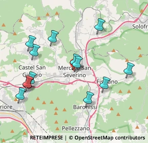 Mappa Via Trieste, 84085 Mercato San Severino SA, Italia (4.50615)