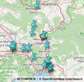 Mappa Via Trieste, 84085 Mercato San Severino SA, Italia (9.28)