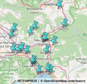 Mappa Via Trieste, 84085 Mercato San Severino SA, Italia (8.9445)