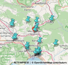 Mappa Via Tenente Falco, 84085 Mercato San Severino SA, Italia (9.2525)