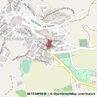 Mappa Via Milano, 21, 07100 Berchidda, Sassari (Sardegna)