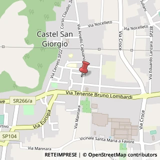Mappa Via Aniello Capuano, 9, 84083 Castel San Giorgio SA, Italia, 84083 Castel San Giorgio, Salerno (Campania)