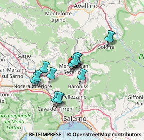 Mappa Via S. Vincenzo, 84085 Mercato San Severino SA, Italia (5.85867)