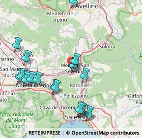 Mappa 84085 Mercato San Severino SA, Italia (9.5595)