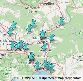 Mappa Via Aldo Moro, 84085 Mercato San Severino SA, Italia (8.9065)