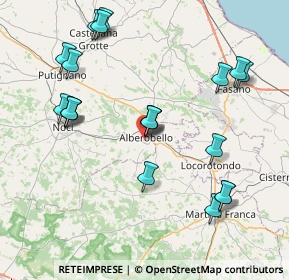 Mappa Via Monte Pertica, 70011 Alberobello BA, Italia (9.296)