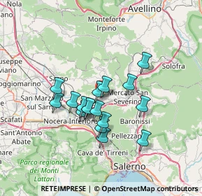 Mappa Via della Monica Giuseppe, 84083 Castel San Giorgio SA, Italia (5.77471)