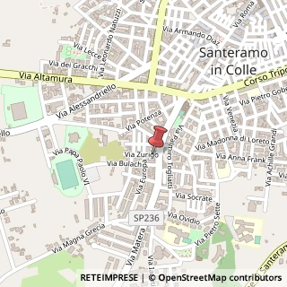 Mappa Via Zurigo, 5, 70029 Santeramo in Colle, Bari (Puglia)