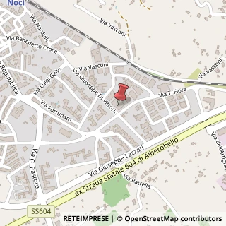 Mappa Via Giuseppe DI Vittorio, 70015 Noci, Bari (Puglia)