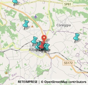 Mappa Via G. Turi, 70011 Alberobello BA, Italia (1.60273)