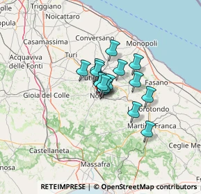 Mappa Via le Lamie, 70015 Noci BA, Italia (7.41625)