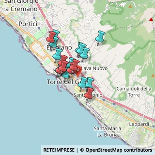 Mappa Via Degli Emigranti, 80059 Torre del Greco NA, Italia (1.2775)
