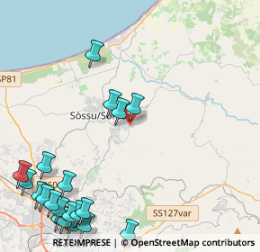 Mappa Via C. Pavese, 07036 Sennori SS, Italia (6.6245)