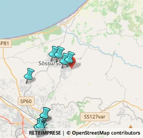 Mappa Via C. Pavese, 07036 Sennori SS, Italia (6.58563)