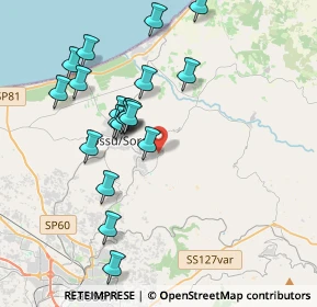 Mappa Via C. Pavese, 07036 Sennori SS, Italia (4.0505)