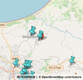 Mappa Via C. Pavese, 07036 Sennori SS, Italia (6.065)