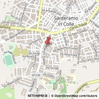 Mappa Via Palmiro Togliatti, 5, 70029 Santeramo In Colle BA, Italia, 70029 Santeramo in Colle, Bari (Puglia)
