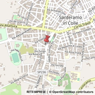 Mappa Via Matera, 48, 70029 Santeramo in Colle, Bari (Puglia)