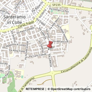 Mappa Via Laterza, 104/C, 70029 Santeramo in Colle, Bari (Puglia)
