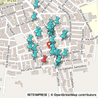 Mappa Via Laterza, 70029 Santeramo In Colle BA, Italia (0.0963)