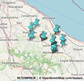 Mappa Viale Aldo Moro, 70011 Alberobello BA, Italia (9.78722)