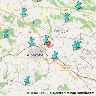 Mappa Via Angelo Turi, 70011 Alberobello BA, Italia (3.00727)