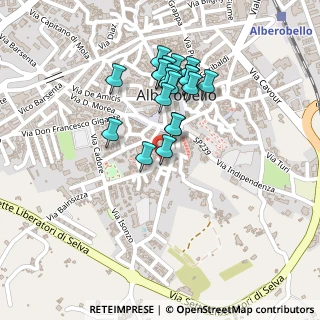 Mappa Via Monte S. Michele, 70011 Alberobello BA, Italia (0.208)